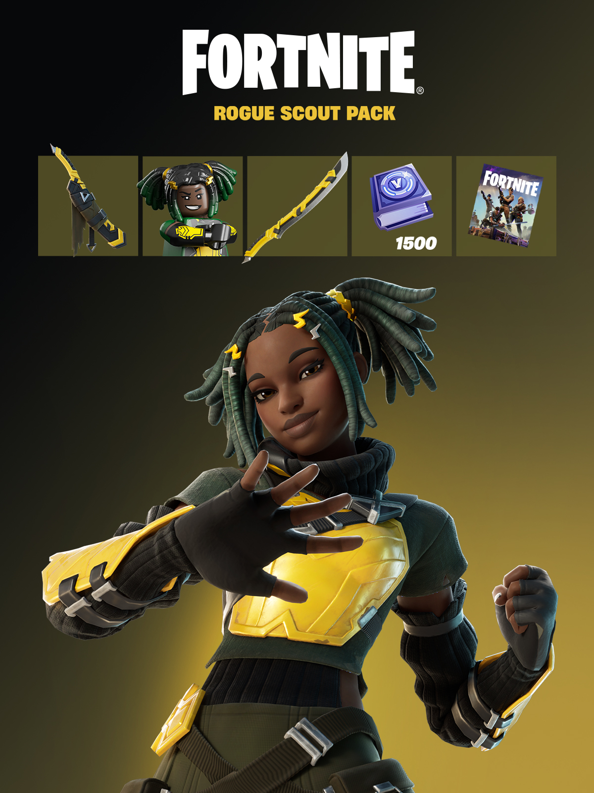 Rogue Scout Pack + 1500 V-bucks [ PC/PS/XBOX ]