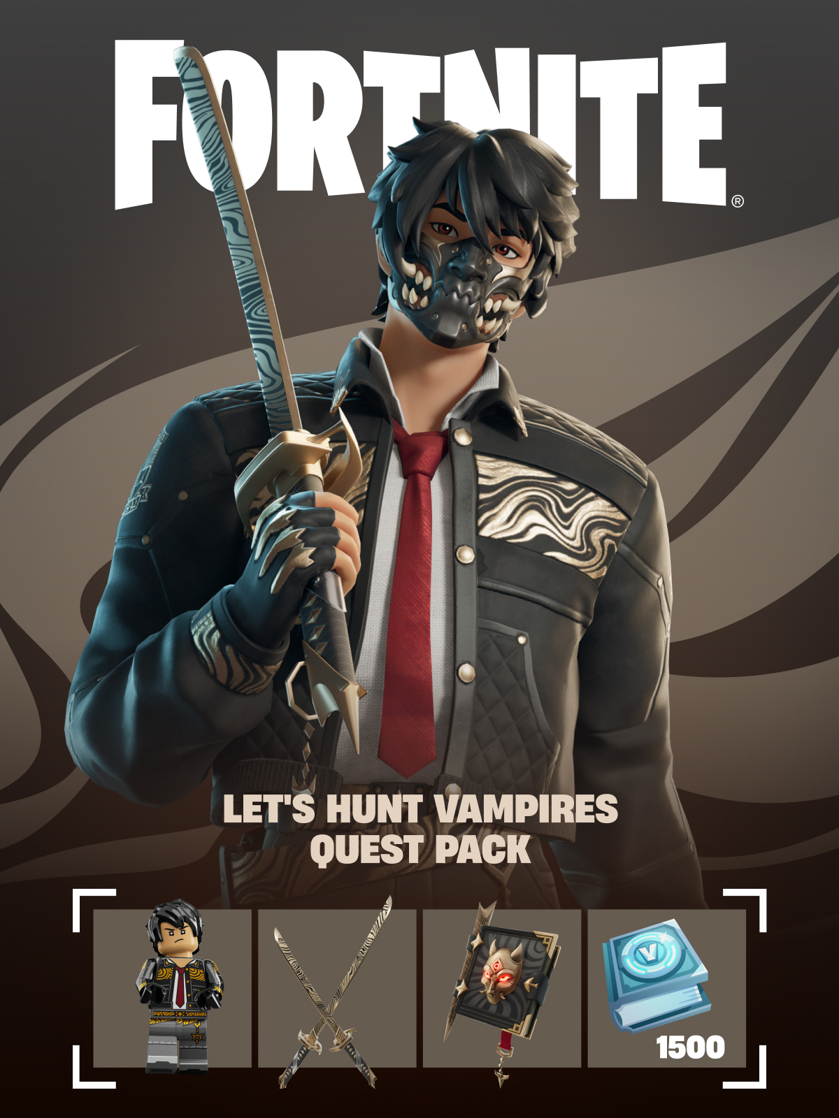 Let's Hunt Vampires Quest Pack + 1500 V-bucks [ PC/PS/XBOX ]