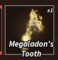 MEGALODON'S TOOTH / MEGALODON TOOTH - FISCH