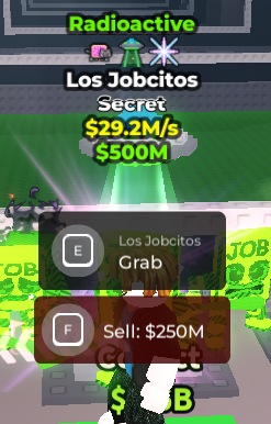 ✨ 29.2M/s ☢️  Radioactive Los Jobcitos - 3 Traits Secret | Steal A Brainrot ⚡ FAST DELIVERY ⚡