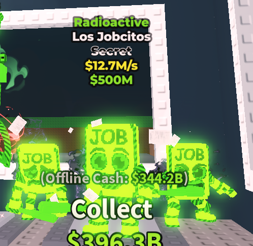 ✨ 12.7M/s ☢️ Radioactive Los Jobcitos Secret | Steal A Brainrot ⚡ FAST DELIVERY ⚡