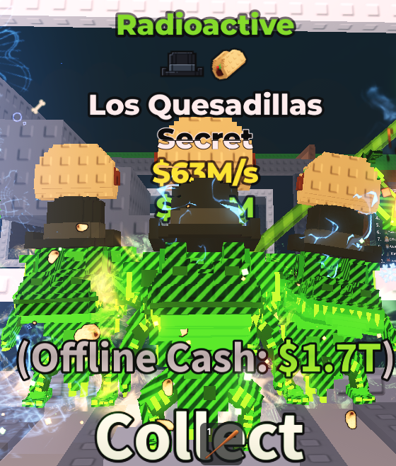 ✨ 63M/s ☢️ Radioactive Los Quesadillas - 2 traits Secret | Steal A Brainrot ⚡ FAST DELIVERY ⚡