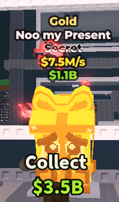 ✨ 7.5M/s ⭐ Gold Noo My Present Secret | Steal A Brainrot ⚡ FAST DELIVERY⚡