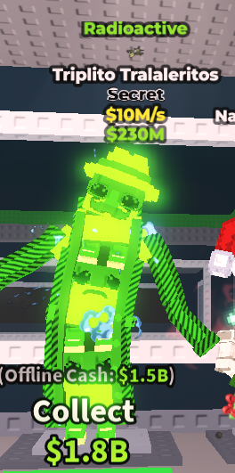 ✨ 10M/s ☢️ Radioactive Triplito Tralaleritos Secret | Steal A Brainrot ⚡ FAST DELIVERY⚡