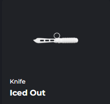 ICED OUT KNIFE - DA HOOD / DH / DAHOOD