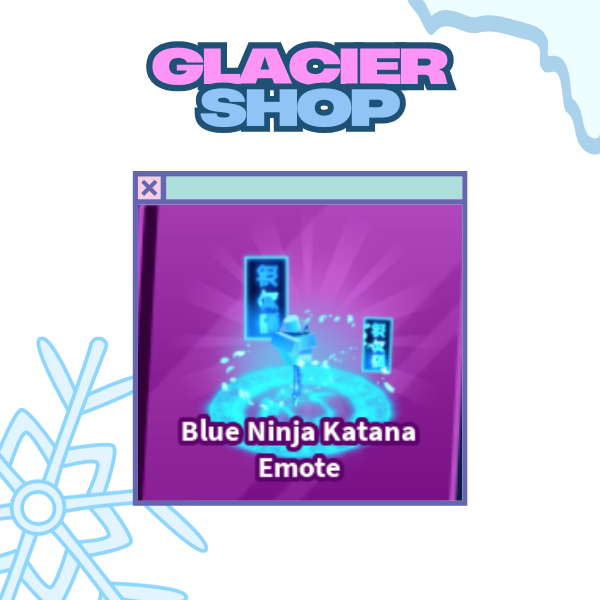Blue Ninja Katana Emote ( Limited )