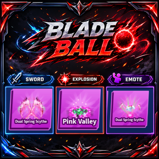 [ Limited Set ] Dual Spring Scythe + Explosion + Emote | FAST DELIVERY✅