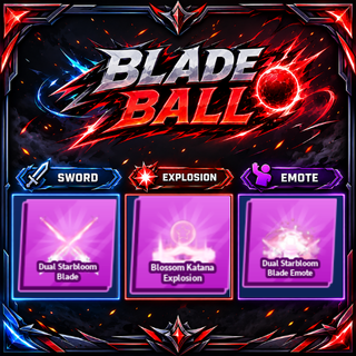 [ Limited Set ] Dual Starbloom Blade + Explosion + Emote | FAST DELIVERY✅