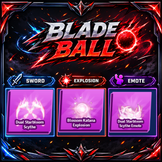 [ Limited Set ] Dual Starbloom Scythe + Explosion + Emote | FAST DELIVERY✅