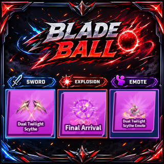 [ Limited Set ] Dual Twilight Scythe + Explosion + Emote | FAST DELIVERY✅