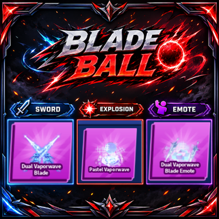 [ Limited Set ] Dual Vaporwave Blade + Explosion + Emote | FAST DELIVERY✅
