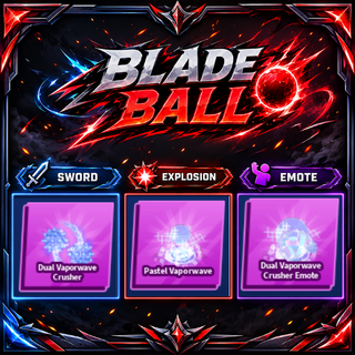 [ Limited Set ] Dual Vaporwave Crusher + Explosion + Emote | FAST DELIVERY✅
