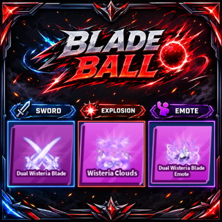 Limited Set ] Dual Wisteria Blade + Explosion + Emote | FAST DELIVERY✅