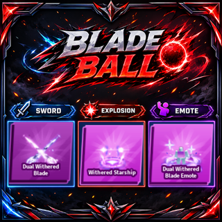 [ Limited Set ] Dual Withered Blade + Explosion + Emote | FAST DELIVERY✅