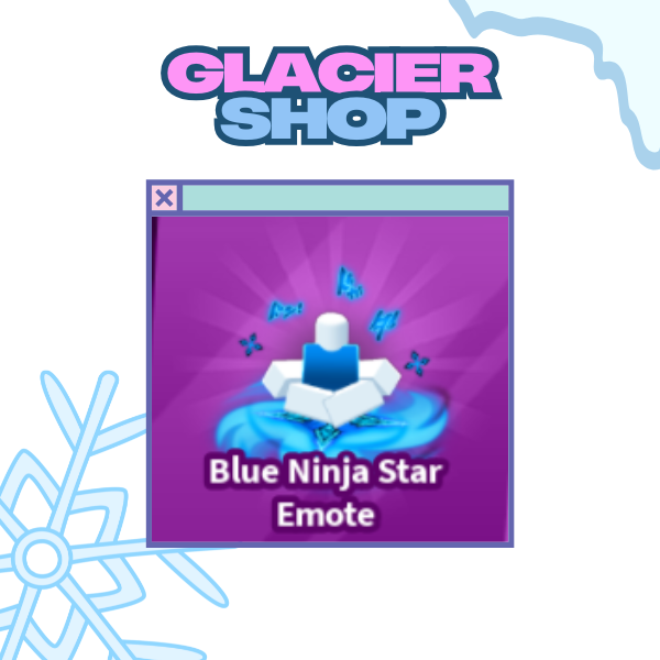 Blue Ninja Star Emote ( Limited )