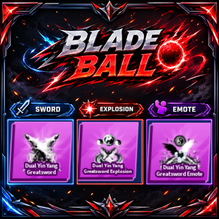 [ Limited Set ] Dual Yin Yang Greatsword + Explosion + Emote | FAST DELIVERY✅