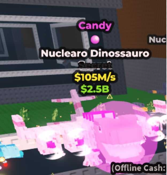 🍭🦖 CANDY Nuclearo Dinossauro 105M/s • 💰 Cheap | 🙂 Easy | 🚀 Fast Delivery • Trusted