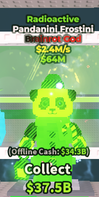 ✨ 2.4M/s ☢️ Radioactive Pandanini Frostini Brainrot God | Steal A Brainrot ⚡ FAST DELIVERY ⚡