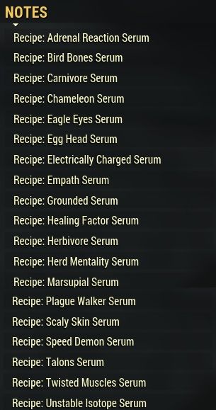 [ PC ] All 19 Mutation Serum Recipes (instant delivery)