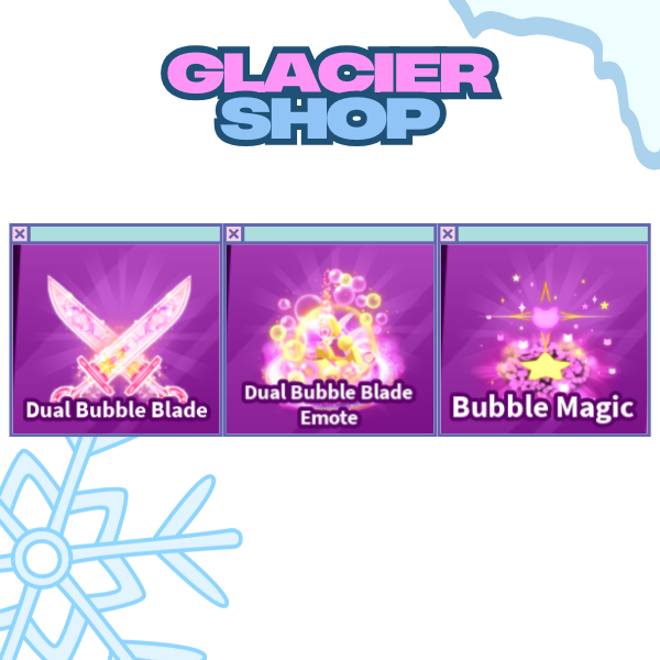 Dual Bubble Blade + Explosion + Emote ( Limited Set )