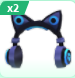 Blue Cat Ear Headphones | Adopt Me⚡ Fast Delivery ⚡