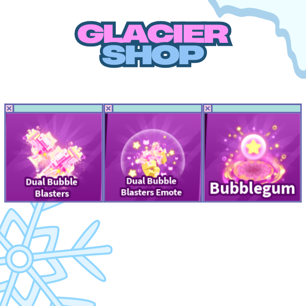 Dual Bubble Blasters + Explosion + Emote ( Limited Set )
