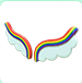 Rainbow Cloud Wings | Adopt Me⚡ Fast Delivery ⚡