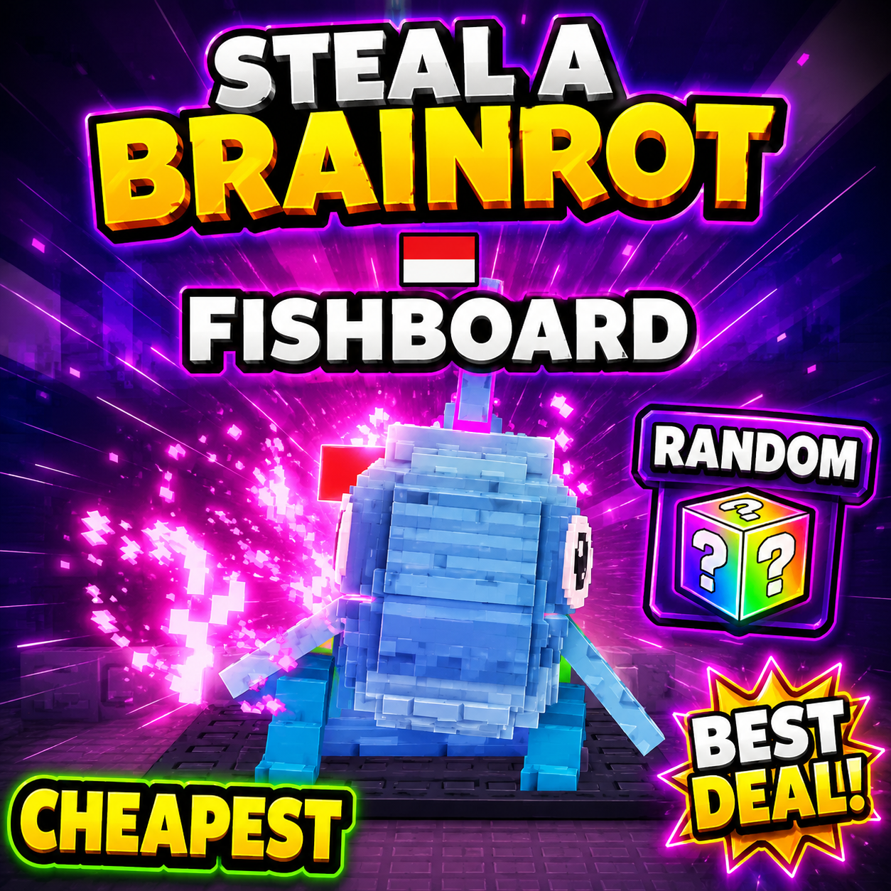 🔥Fishboard [Random] - Steal a Brainrot🔥