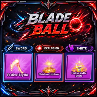 [ Limited Set ] Festive Scythe + Explosion + Emote | FAST DELIVERY✅