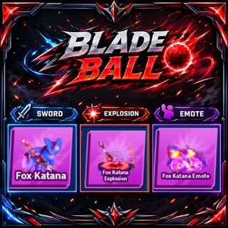 [ Limited Set ]  Fox Katana + Explosion + Emote | FAST DELIVERY✅
