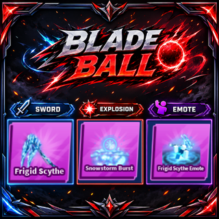 [ Limited Set ] Frigid Scythe + Explosion + Emote | FAST DELIVERY✅
