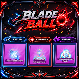 [ Limited Set ] Frostbound Lantern + Explosion + Emote | FAST DELIVERY✅