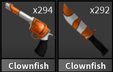 Clownfish Set ( x1 Gun + x1 Knife ) | Murder Mystery 2 ⚡ Fast Delivery ⚡