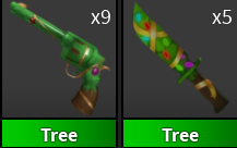 Tree Set ( x1 Gun + x1 Knife ) | Murder Mystery 2 ⚡ Fast Delivery ⚡