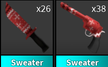 Sweater Set ( x1 Knife + x1 Gun ) | Murder Mystery 2 ⚡ Fast Delivery ⚡