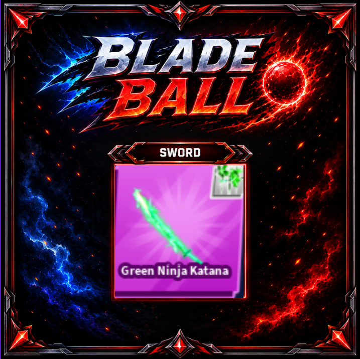 [ Limited Sword ] Green Ninja Katana w Finisher | FAST DELIVERY✅