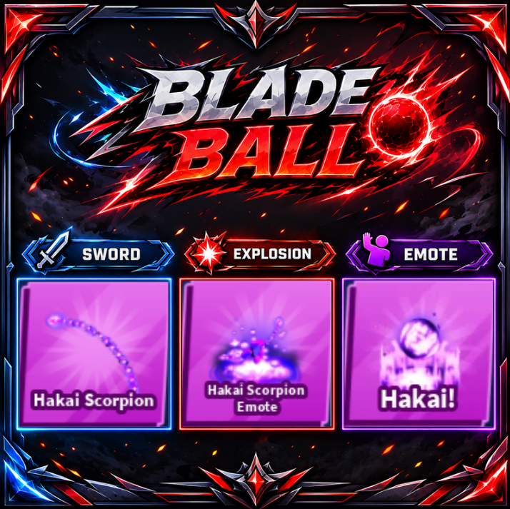 [ Limited Set ] Hakai Scorpion + Explosion + Emote | FAST DELIVERY✅