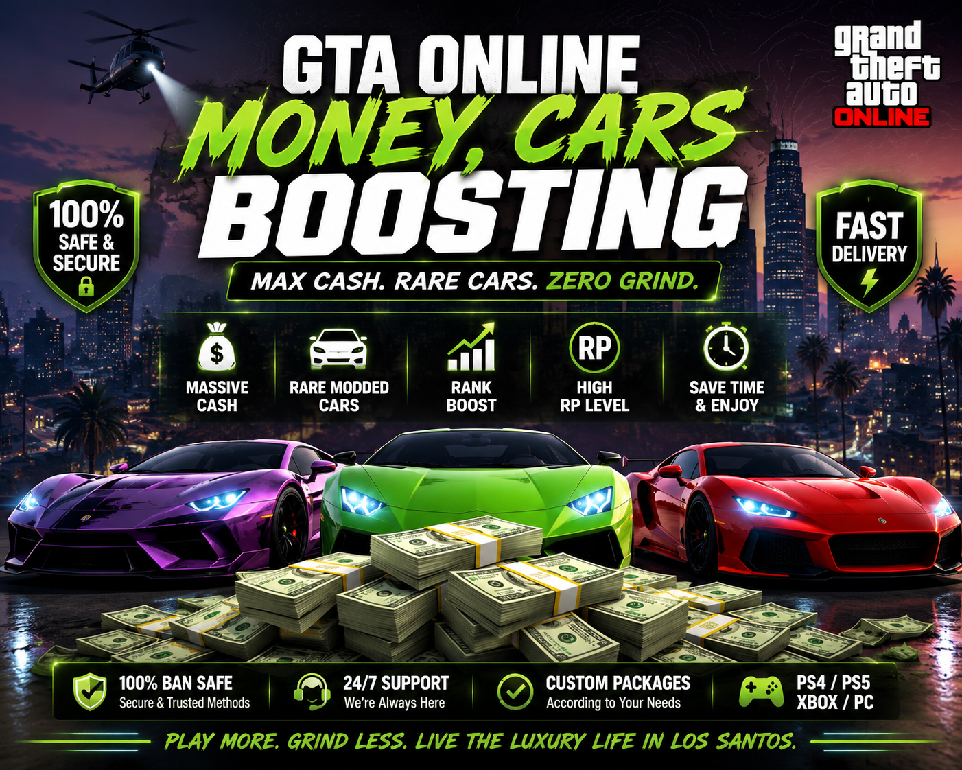 💰 Premium 100 Million GTA Online Cash