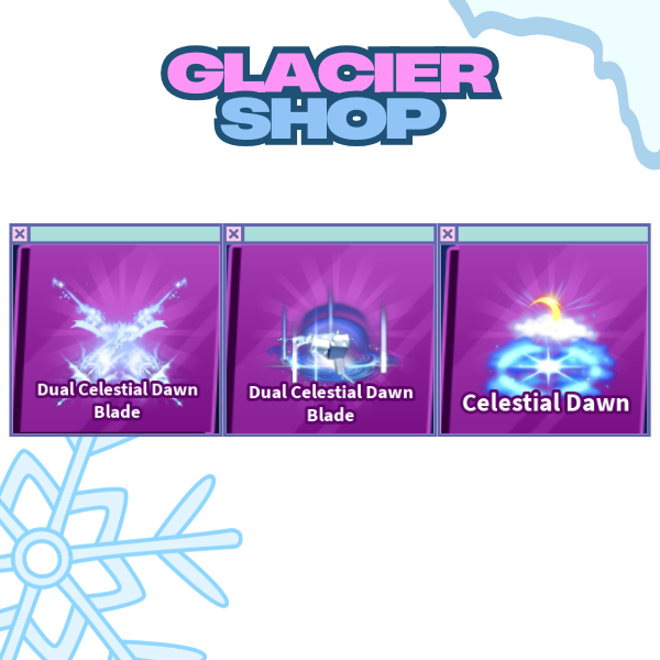 Dual Celestial Dawn Blade + Explosion + Emote ( Limited Set )