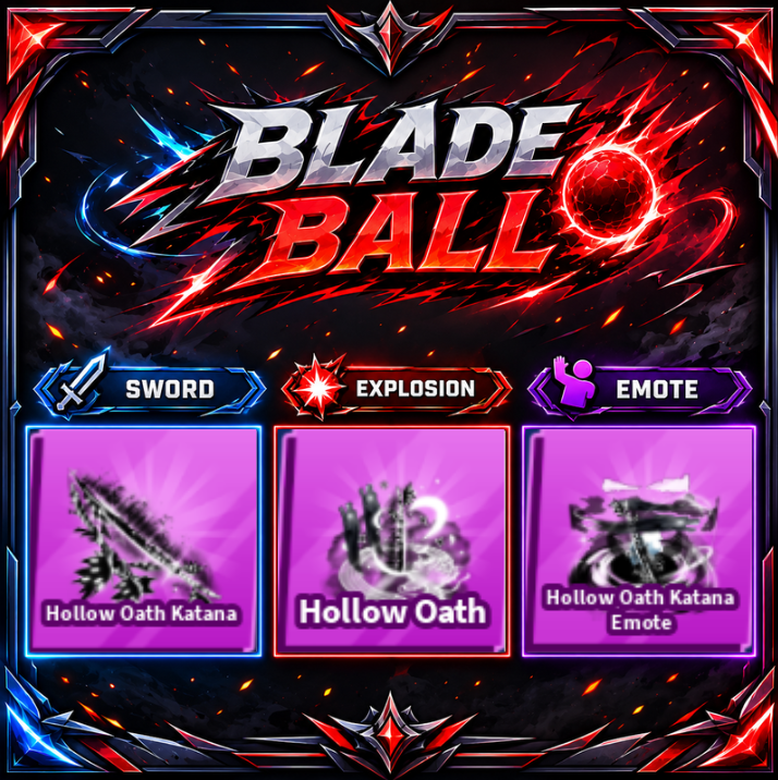[ Limited Set ] Hollow Oath Katana + Explosion + Emote | FAST DELIVERY✅