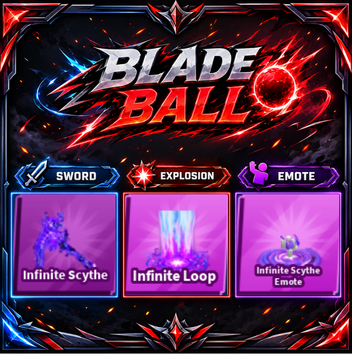 [ Limited Set ] Infinite Scythe + Explosion + Emote | FAST DELIVERY✅