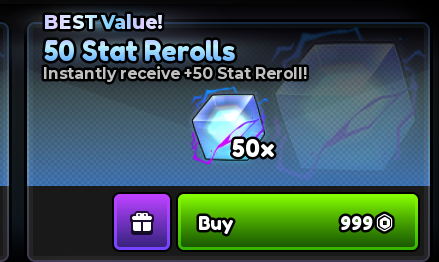 💝 50x Stat Rerolls 💝Anime Expeditions 💝999R