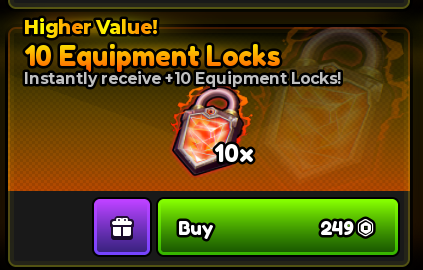 💝 10x Equipment Locks 💝Anime Expeditions 💝249R