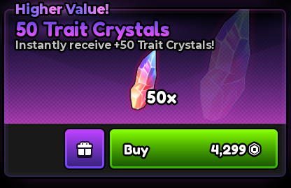 💝 50x Trait Crystals 💝Anime Expeditions 💝4299R