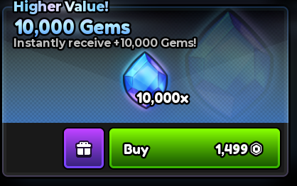 💝 10,000 Gems 💝Anime Expeditions 💝1499R