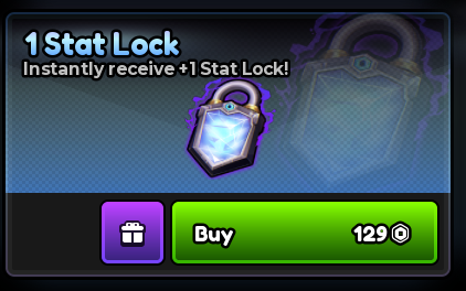 💝 1x Stat Lock 💝Anime Expeditions 💝129R