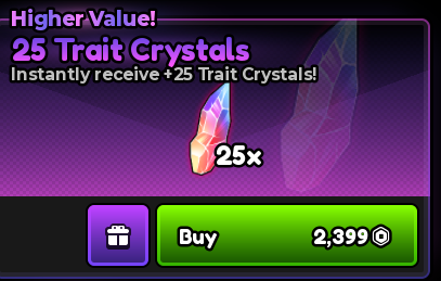 💝 25x Trait Crystals 💝Anime Expeditions 💝2399R