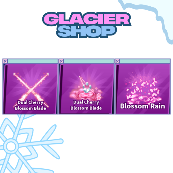 Dual Cherry Blossom Blade + Explosion + Emote ( Limited Set )