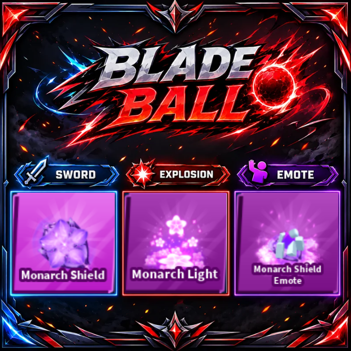 [ Limited Set ] Monarch Shield+ Explosion + Emote | FAST DELIVERY✅