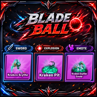 [ Limited Set ] Kraken Scythe + Explosion + Emote | FAST DELIVERY✅